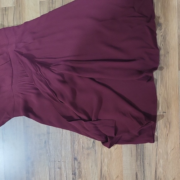 SCOTCH & SODA MAISON SCOTCH Merlot Maison Wrap Midi Dress w/ Necklace - Picture 9 of 16